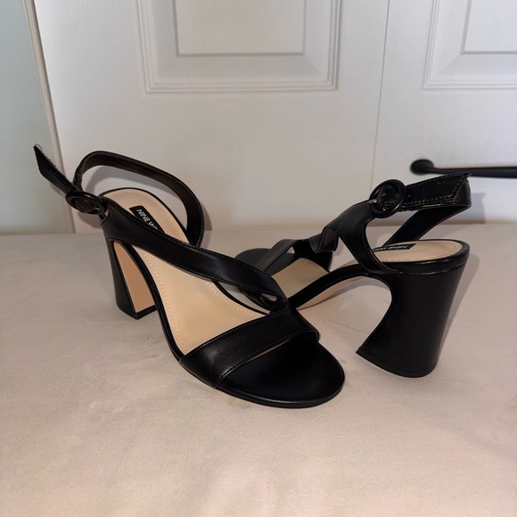 Nine West Black Strappy Heeled Sandals - Picture 3 of 3